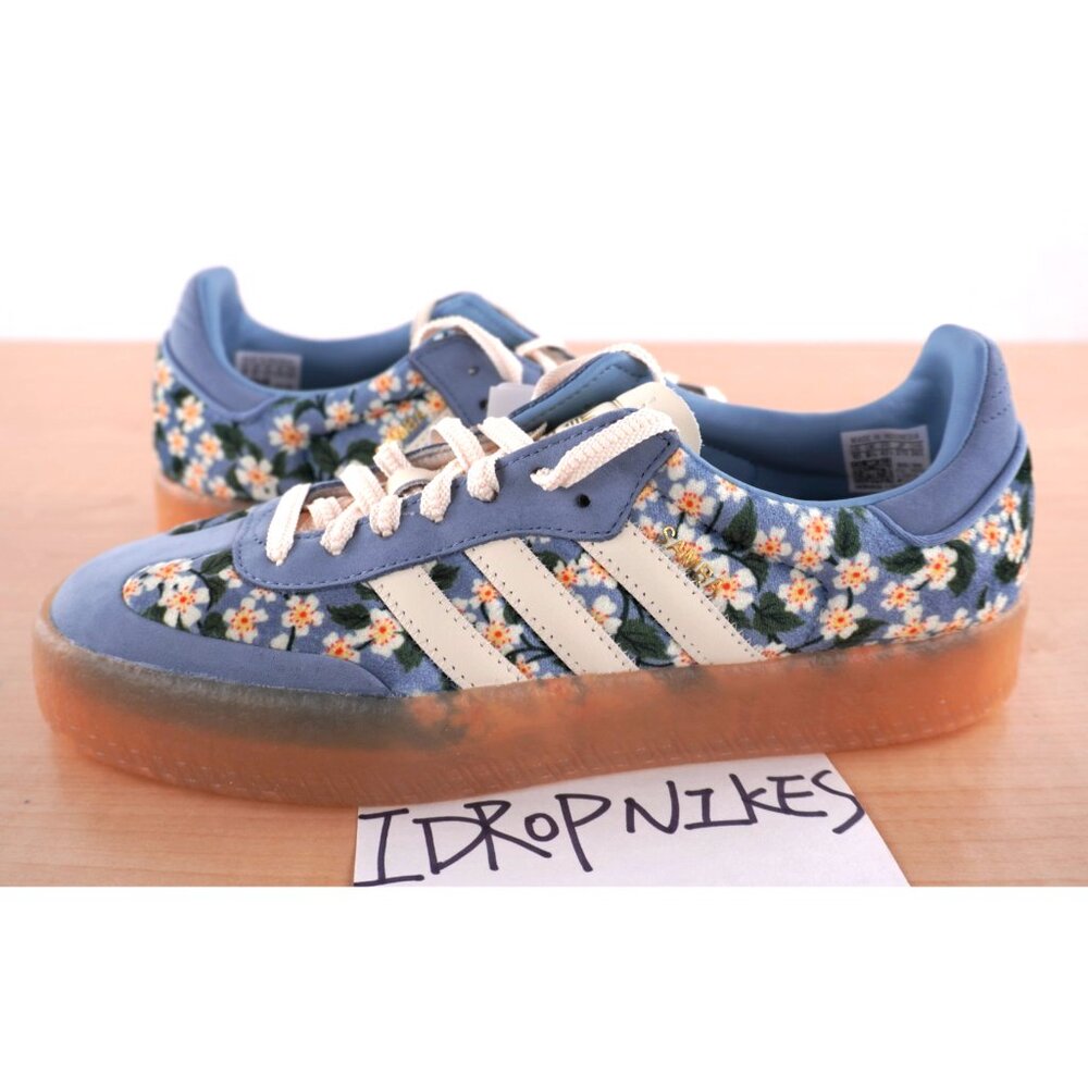 Adidas Sambae x Liberty London Tactile Blue Floral Women's Shoes